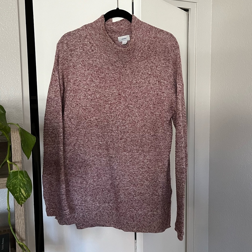 Old Navy Burgundy Turtleneck Sweater